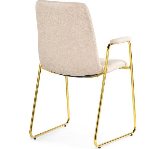 Стул Woodville на металлокаркасе lana cream / gold 15546