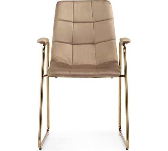 Стул Woodville на металлокаркасе lana beige / gold 15545