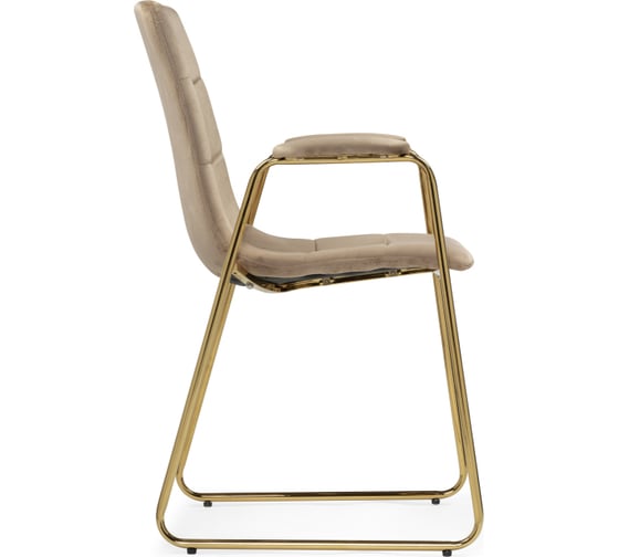 Стул Woodville на металлокаркасе lana beige / gold 15545