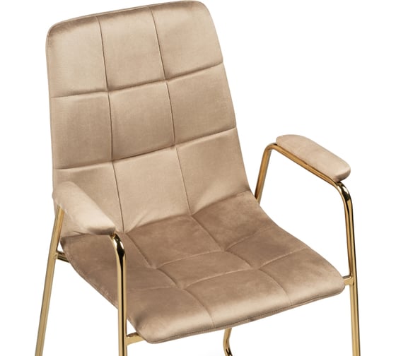 Стул Woodville на металлокаркасе lana beige / gold 15545