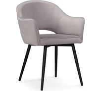 Стул Woodville на металлокаркасе ойстер mr-28 / черный 552088