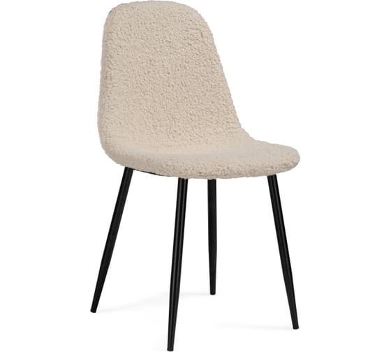 Стул Woodville на металлокаркасе lilu white / black 15419