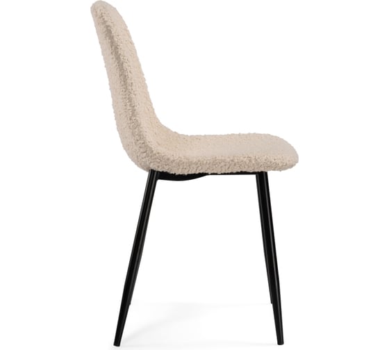 Стул Woodville на металлокаркасе lilu white / black 15419