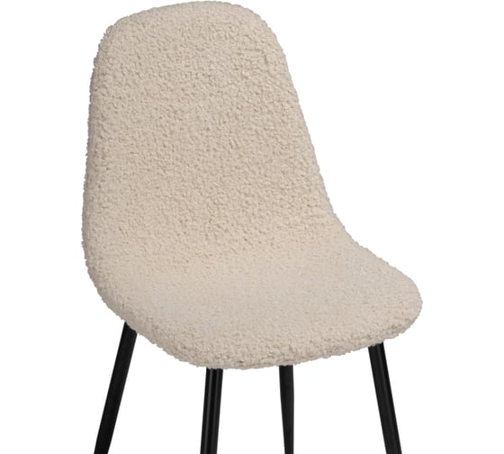 Стул Woodville на металлокаркасе lilu white / black 15419