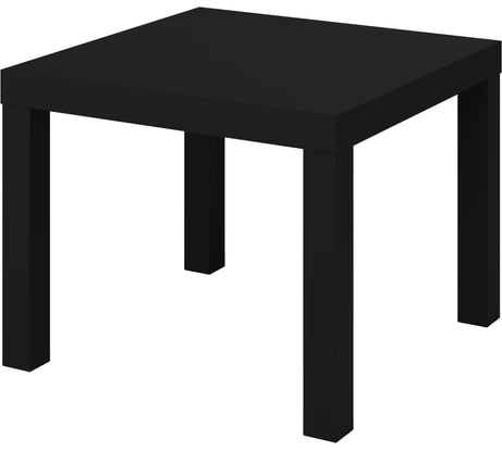 Журнальный, придиванный стол СТИМ Лайк 55x55 см, черный 950000799