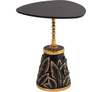 Кофейный журнальный столик BOGACHO Арт Leaves Gold черного цвета с золотом 17815/ЧерныйГолд