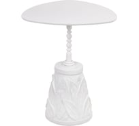 Кофейный журнальный столик BOGACHO Арт Leaves белого цвета 17814/белый