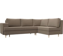 Угловой диван Лига диванов Сильвана правый полностью рогожка Корфу 03 100859