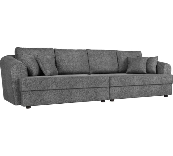 Прямой диван Лига диванов Милтон полностью рогожка серая 100667 1