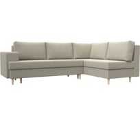 Угловой диван Лига диванов Сильвана правый полностью рогожка Корфу 02 100858