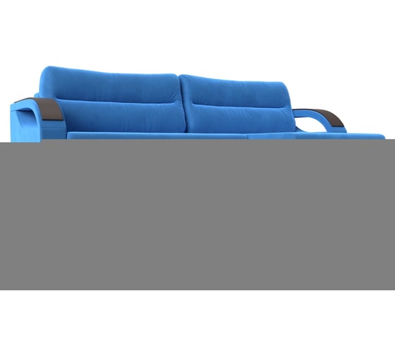 Угловой диван Лига диванов Форсайт правый полностью велюр голубой 100776 1