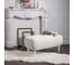 Пуфик для спальни/банкетка в прихожую BOGACHO Арт Софт белого цвета 11713/БлСильвер/Балеин01 7