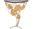 Туалетный консольный столик BOGACHO Monstera Deliciosa Glass пристенный, бронзового цвета 14791/бронзовый 1