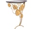 Туалетный консольный столик BOGACHO Monstera Deliciosa Glass пристенный, бронзового цвета 14791/бронзовый 3