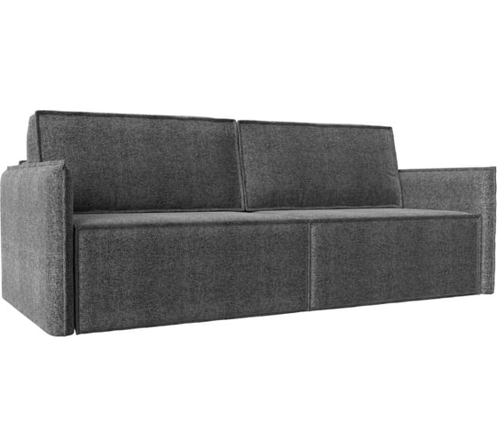 Прямой диван Лига диванов Либерти полностью рогожка серая 117320 1