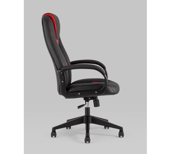 Игровое кресло Стул Груп Topchairs спинка и сиденье комбо ткань/экокожа, цвет черный/красный ST-CYBER 8 RED
