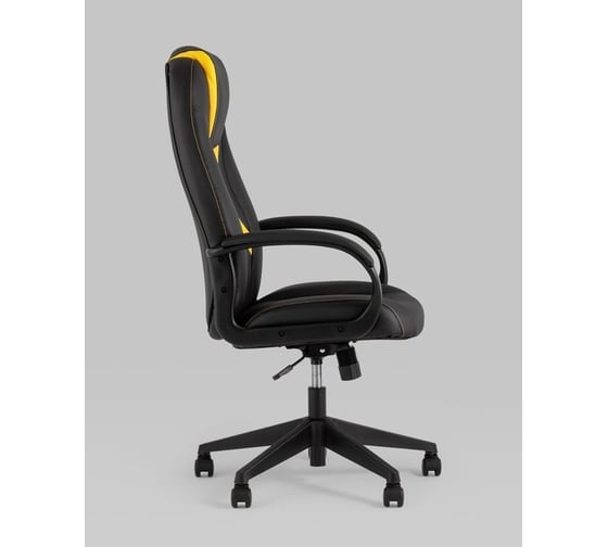 Игровое кресло Стул Груп Topchairs st-cyber 8 черный/желтый, экокожа, крестовина пластик ST-CYBER 8 YELLOW