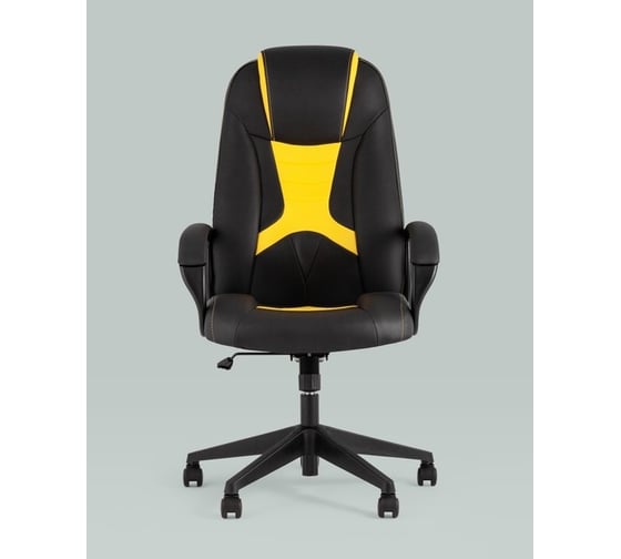 Игровое кресло Стул Груп Topchairs st-cyber 8 черный/желтый, экокожа, крестовина пластик ST-CYBER 8 YELLOW