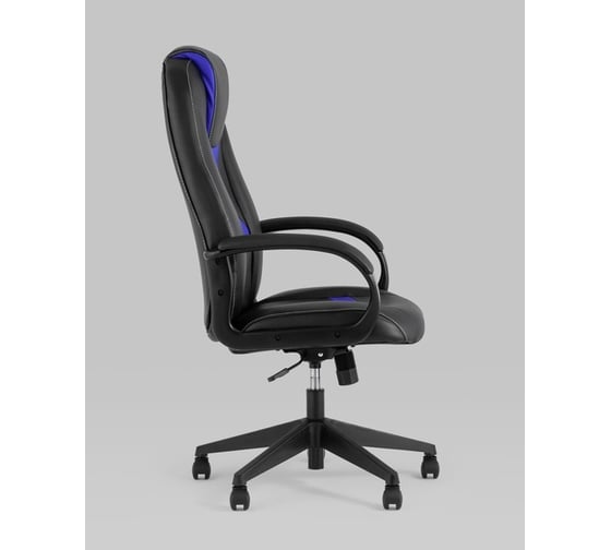 Игровое кресло Стул Груп Topchairs st-cyber 8 черный/синий, экокожа, крестовина пластик ST-CYBER 8 BLUE