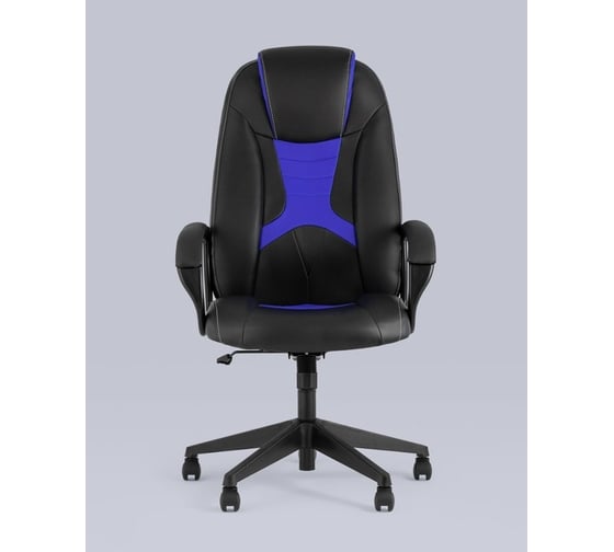 Игровое кресло Стул Груп Topchairs st-cyber 8 черный/синий, экокожа, крестовина пластик ST-CYBER 8 BLUE