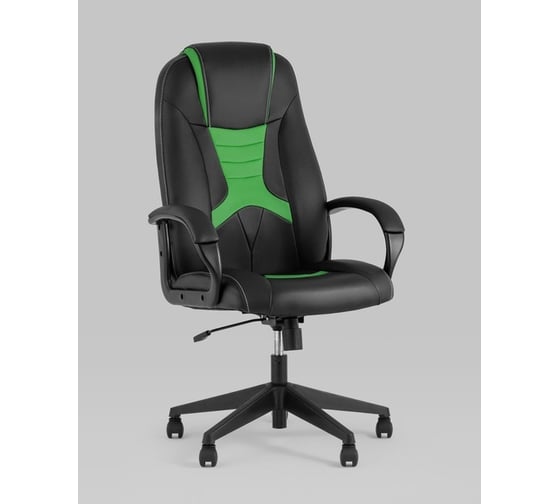 Игровое кресло Стул Груп Topchairs st-cyber 8 черный/салатовый, экокожа, крестовина пластик ST-CYBER 8 LGREEN