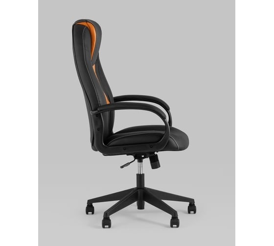 Компьютерное игровое кресло Стул Груп Topchairs st-cyber 8 (zombie 8 viking-8) черный/оранжевый, экокожа крестовина, пластик ST-CYBER 8 ORANGE
