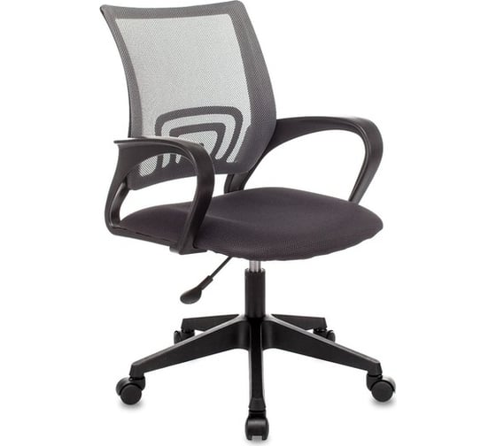 Кресло оператора Стул Груп Topchairs st-basic темно-серый tw-04 tw-12, сетка/ткань, крестовина пластик ST-BASIC/GREY 1