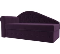 Тахта Лига диванов Джулия левый полностью велюр фиолетовый 106237L