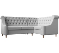 Угловой диван Лига диванов Бронкс угол правый полностью экокожа белая 114588