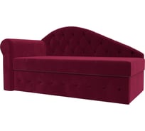 Тахта Лига диванов Джулия левый полностью микровельвет бордовый 118469L