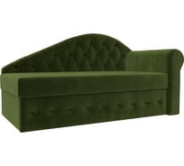 Тахта Лига диванов Джулия правый полностью микровельвет зеленый 106240