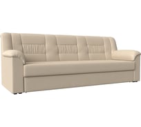 Прямой диван Лига диванов Карелия полностью экокожа бежевая 113336