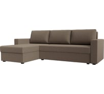 Угловой диван Лига диванов Траумберг Лайт левый полностью рогожка Корфу 03 117142L