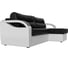 Угловой диван Лига диванов Форсайт правый основа экокожа черная, компаньон экокожа белая 111665 4