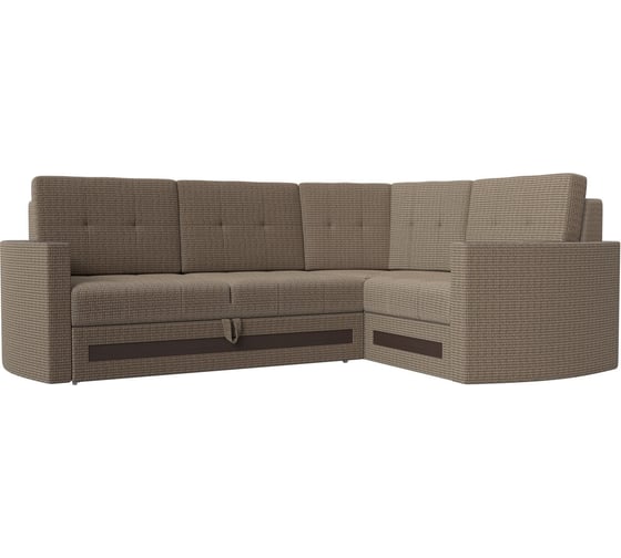 Угловой диван Лига диванов Белла правый полностью рогожка корфу 03 117657 1