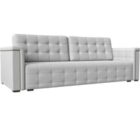 Прямой диван Лига диванов Лига-002 полностью экокожа белая 117100