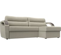 Угловой диван Лига диванов Форсайт правый полностью рогожка Корфу 02 111596