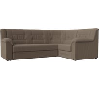 Угловой диван Лига диванов Карелия правый полностью рогожка Корфу 03 113349