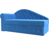 Тахта Лига диванов Джулия левый полностью велюр голубой 106236L