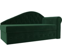 Тахта Лига диванов Джулия правый полностью велюр зеленый 106233