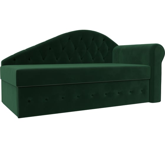 Тахта Лига диванов Джулия правый полностью велюр зеленый 106233 1