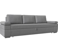 Прямой диван Лига диванов Канкун полностью рогожка серая 118294