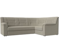 Угловой диван Лига диванов Карелия правый полностью рогожка Корфу 02 113348