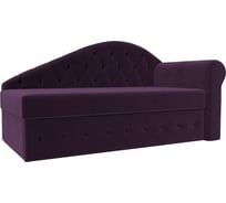 Тахта Лига диванов Джулия правый полностью велюр фиолетовый 106237