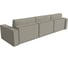 Прямой диван Лига диванов Куба лонг полностью Рогожка корфу 02 116886 6