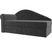 Тахта Лига диванов Джулия левый полностью велюр серый 106235L