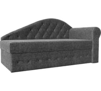 Тахта Лига диванов Джулия правый полностью рогожка серая 106246