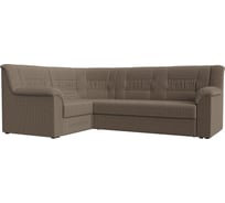 Угловой диван Лига диванов Карелия левый угол полностью рогожка Корфу 03 113349L