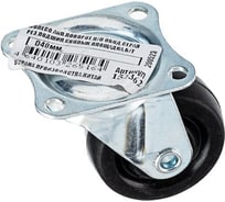 Аппаратное поворотное колесо Tech-Krep п/п обод, серая рез, подшип. скольжения, площадка, D40, б/т - пакет 152362