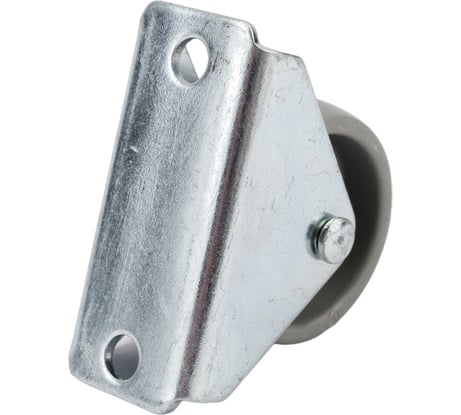 Выкатной неповоротный ролик Tech-Krep C.3, D30 мм, серый нейлон - накл. 148456